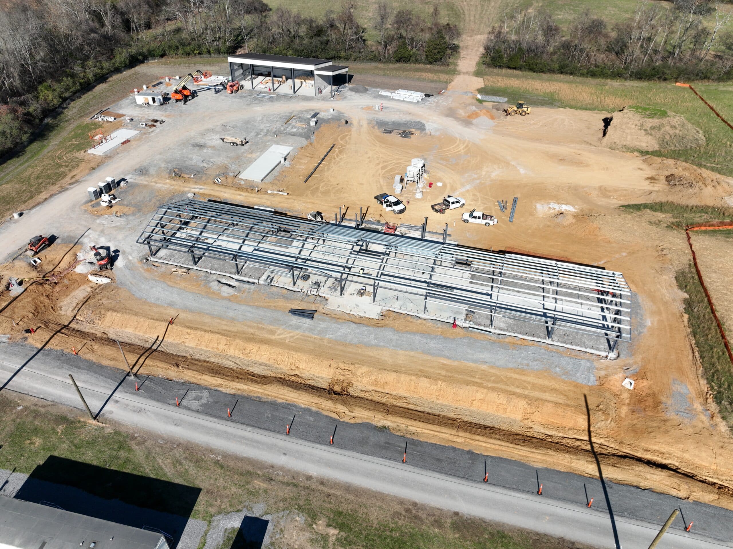 Metro Nashville Mounted Patrol Horse Barn during construction